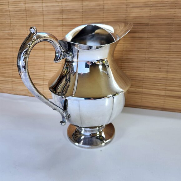 Vintage Silver Plate Water Pitcher Victorian Plate 8 1/4" EP Copper Canada - Picture 4 of 9